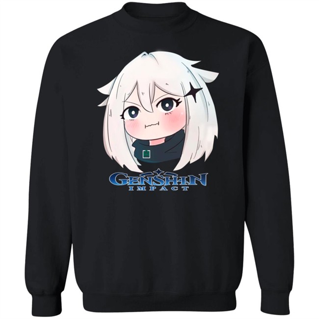 Genshin Impact Merchandise Paimon Chan Shirt Hoodie Genshin Impact Merchandise Paimon Chan Shirt Hoodie