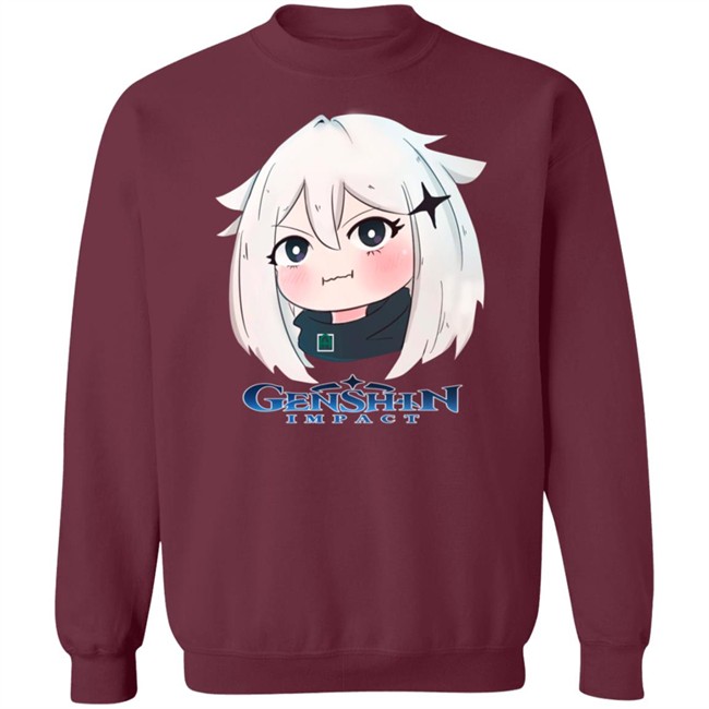 Genshin Impact Merchandise Paimon Chan Shirt Hoodie Genshin Impact Merchandise Paimon Chan Shirt Hoodie