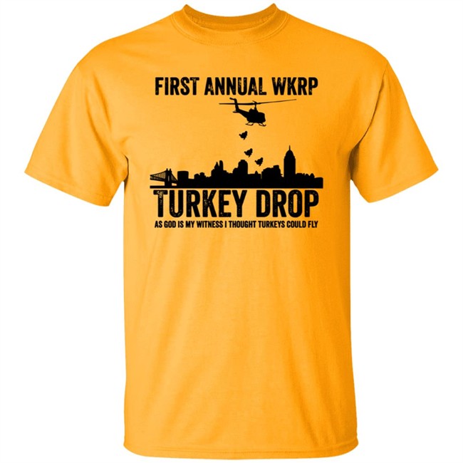 Wkrp Turkey Drop Tee Shirt Wkrp Turkey Drop Tee Shirt