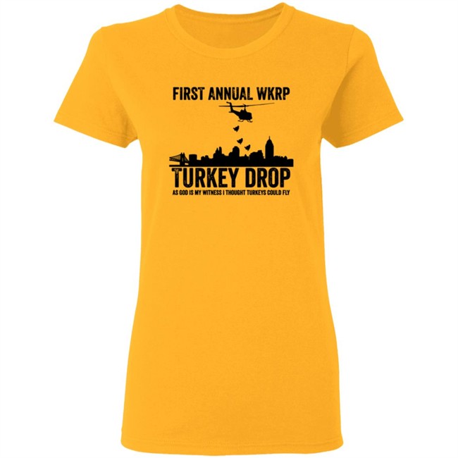 Wkrp Turkey Drop Tee Shirt Wkrp Turkey Drop Tee Shirt