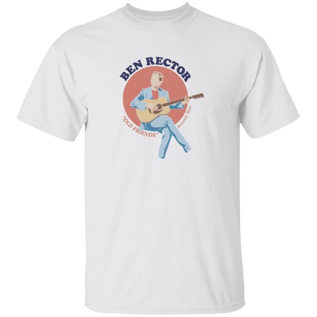 Ben Rector Merch Old Friends Acoustic Tour Guitar Tee Ben Rector Merch Old Friends Acoustic Tour Guitar Tee