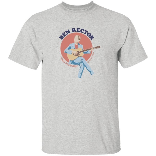Ben Rector Merch Old Friends Acoustic Tour Guitar Tee Ben Rector Merch Old Friends Acoustic Tour Guitar Tee