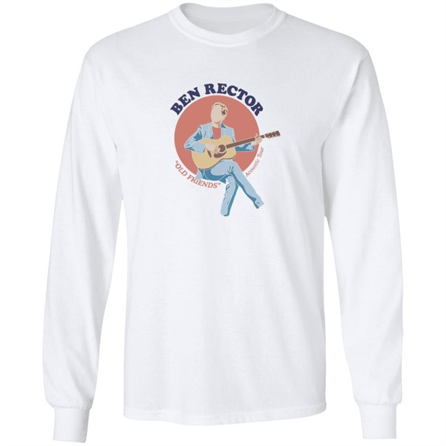 Ben Rector Merch Old Friends Acoustic Tour Guitar Tee Ben Rector Merch Old Friends Acoustic Tour Guitar Tee