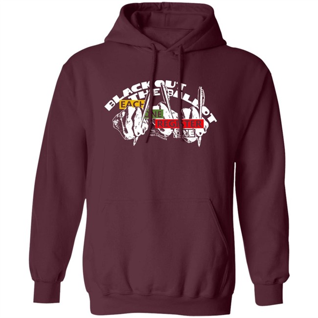 Black Out The Ballot x Circulate Registrar T Shirt Hoodie Black Out The Ballot x Circulate Registrar T Shirt Hoodie