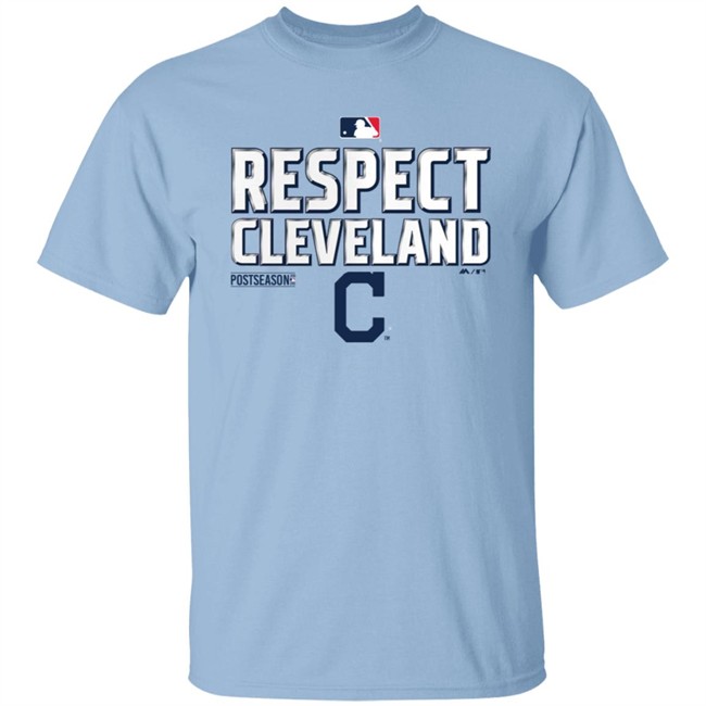 Respect Cleveland Shirt Cleveland Indians Fanatics Branded Red 2020 Postseason Locker Room T-Shirt Hoodie