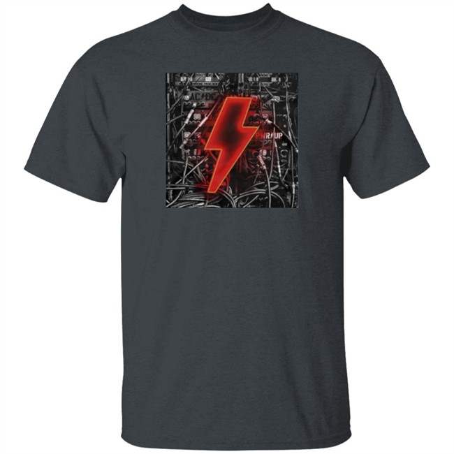ACDC Merch Bolt N' Wires Black T Shirt Hoodie ACDC Merch Bolt N' Wires Black T Shirt Hoodie