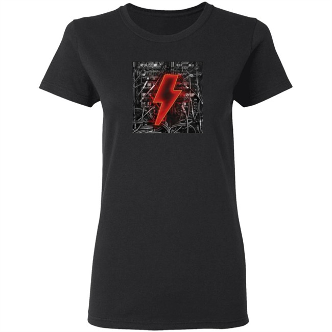 ACDC Merch Bolt N' Wires Black T Shirt Hoodie ACDC Merch Bolt N' Wires Black T Shirt Hoodie