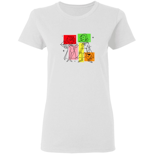 Marvel WandaVision Wanda And Vision 50s Tee Shirt Hoodie Marvel WandaVision Wanda And Vision 50s Tee Shirt Hoodie