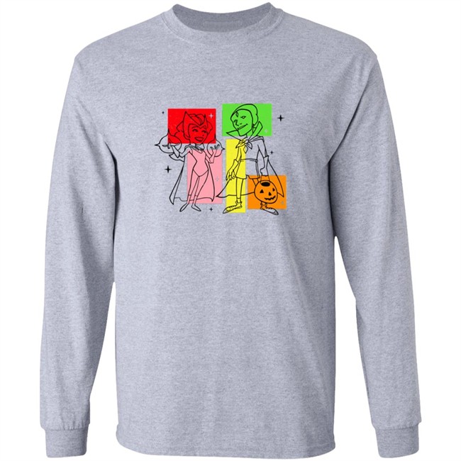 Marvel WandaVision Wanda And Vision 50s Tee Shirt Hoodie Marvel WandaVision Wanda And Vision 50s Tee Shirt Hoodie