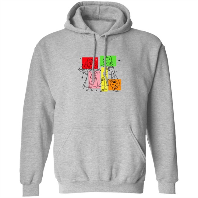 Marvel WandaVision Wanda And Vision 50s Tee Shirt Hoodie Marvel WandaVision Wanda And Vision 50s Tee Shirt Hoodie