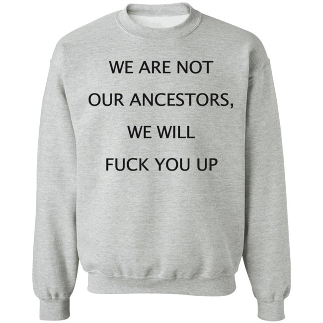 We Are Not Our Ancestors We Will Fuck You Up Shirt Hoodie We Are Not Our Ancestors We Will Fuck You Up Shirt Hoodie
