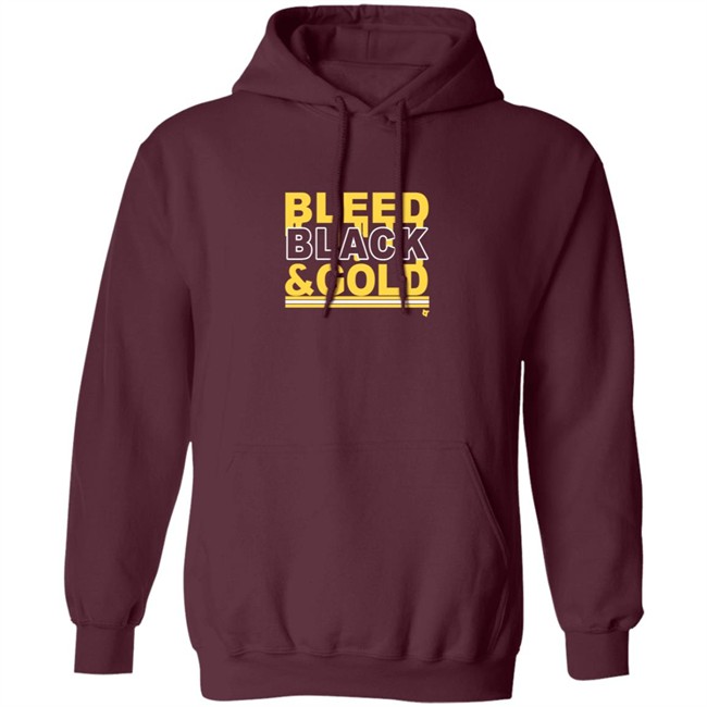Bleed Black And Gold T Shirt Hoodie Bleed Black And Gold T Shirt Hoodie