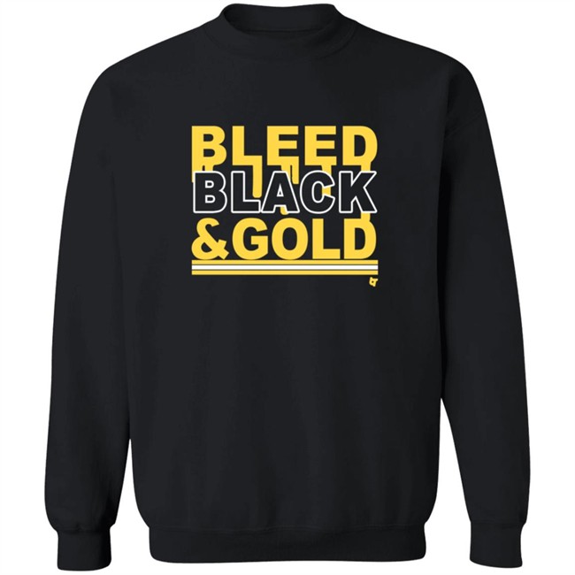 Bleed Black And Gold T Shirt Hoodie Bleed Black And Gold T Shirt Hoodie
