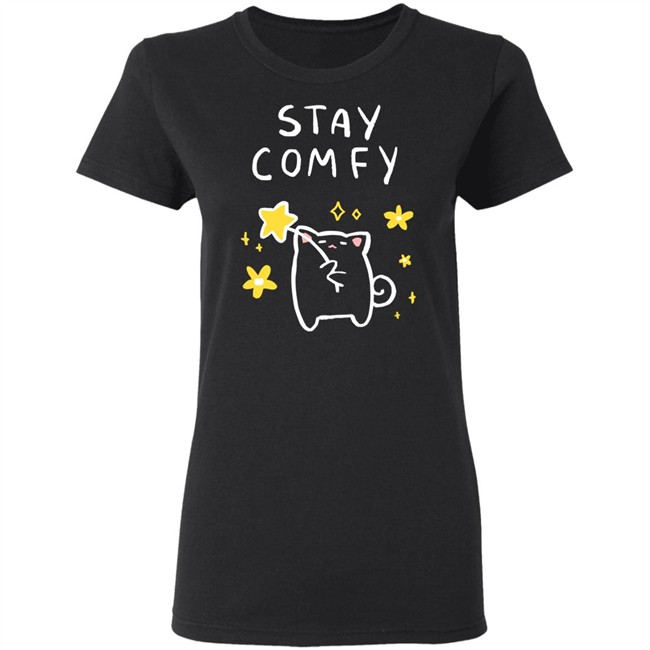 Lilypichu Merch Temmies Flowers And Stars Black T Shirt Lilypichu Merch Temmies Flowers And Stars Black T Shirt