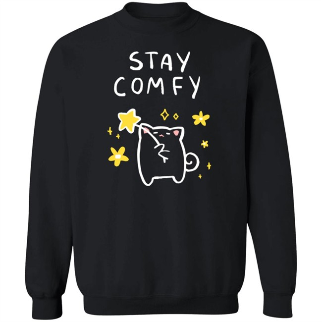 Lilypichu Merch Temmies Flowers And Stars Black T Shirt Lilypichu Merch Temmies Flowers And Stars Black T Shirt
