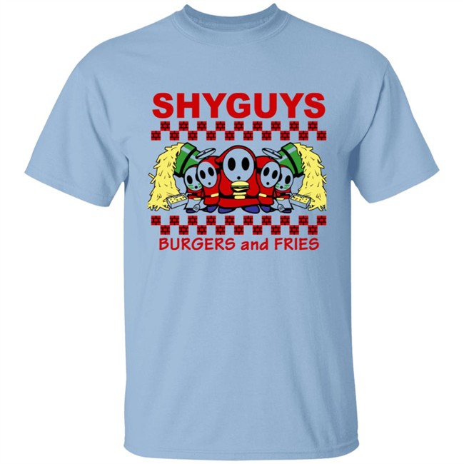 Shyguys Burgers and Fries T Shirt Hoodie Shyguys Burgers and Fries T Shirt Hoodie