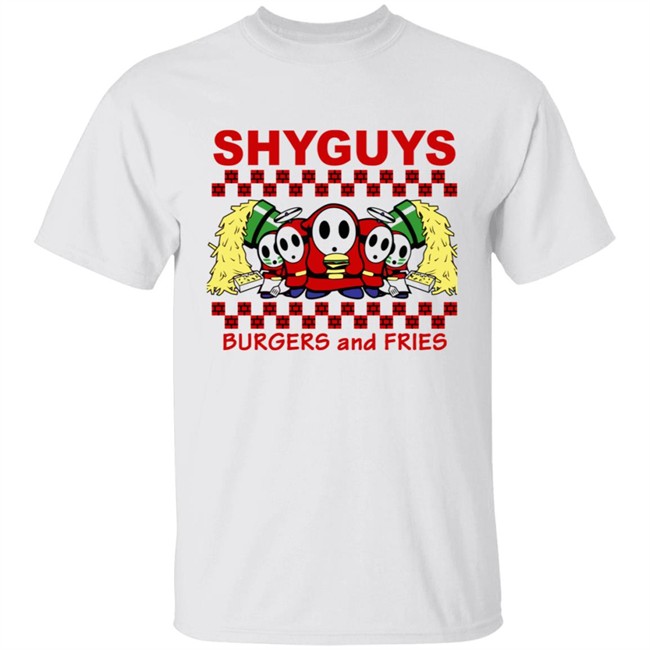 Shyguys Burgers and Fries T Shirt Hoodie Shyguys Burgers and Fries T Shirt Hoodie