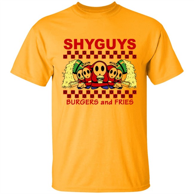 Shyguys Burgers and Fries T Shirt Hoodie Shyguys Burgers and Fries T Shirt Hoodie