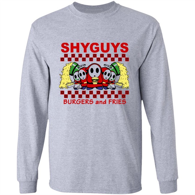 Shyguys Burgers and Fries T Shirt Hoodie Shyguys Burgers and Fries T Shirt Hoodie
