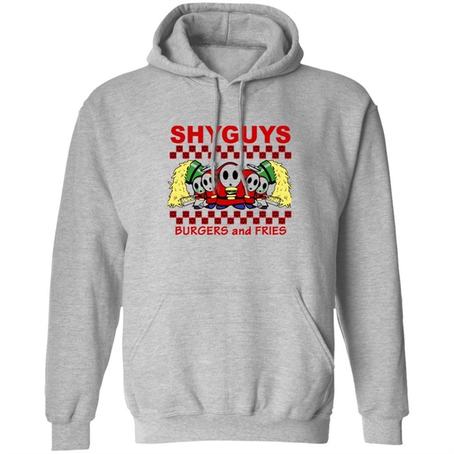 Shyguys Burgers and Fries T Shirt Hoodie Shyguys Burgers and Fries T Shirt Hoodie