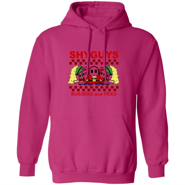 Shyguys Burgers and Fries T Shirt Hoodie Shyguys Burgers and Fries T Shirt Hoodie