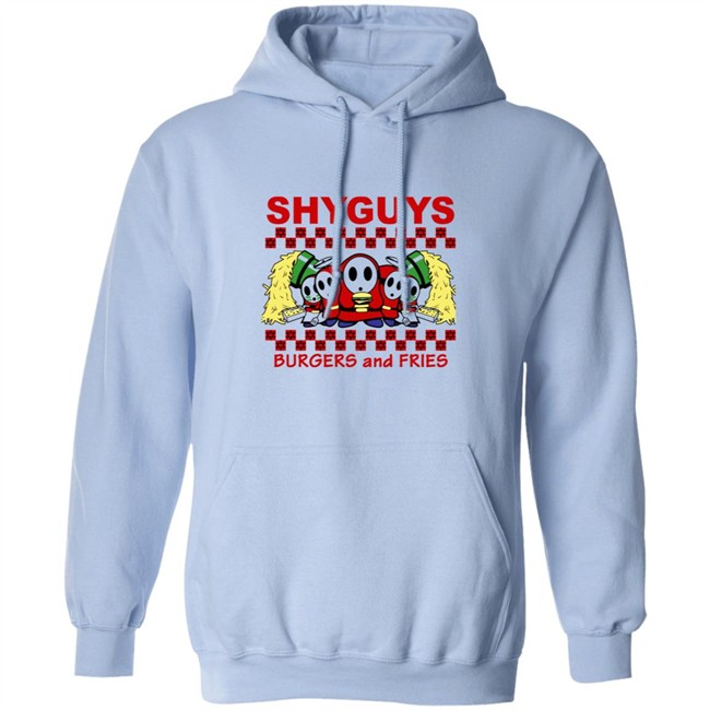 Shyguys Burgers and Fries T Shirt Hoodie Shyguys Burgers and Fries T Shirt Hoodie