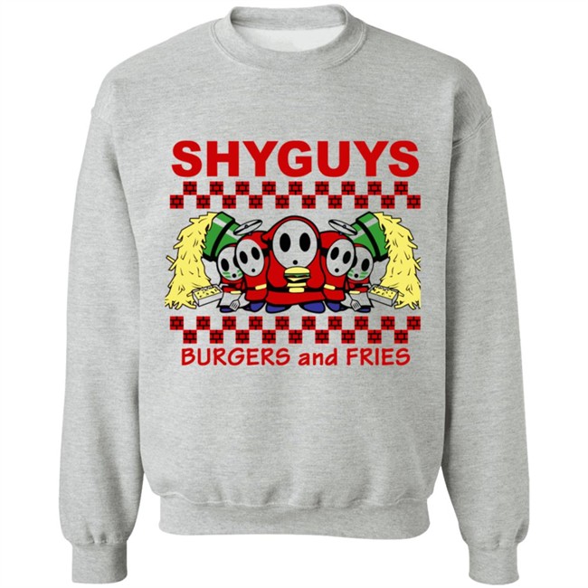 Shyguys Burgers and Fries T Shirt Hoodie Shyguys Burgers and Fries T Shirt Hoodie