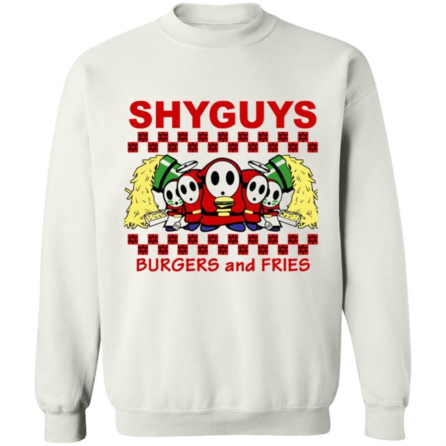 Shyguys Burgers and Fries T Shirt Hoodie Shyguys Burgers and Fries T Shirt Hoodie
