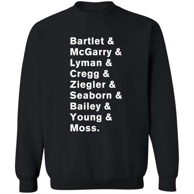 Pop Threads President Bartlet & Staff List Of Names Graphic T Shirt Bartlet Mcgarry Lyman Cregg The West Wing T Shirt Hoodie Pop Threads President Bartlet & Staff List Of Names Graphic T Shirt Bartlet Mcgarry Lyman Cregg The West Wing T Shirt Hoodie