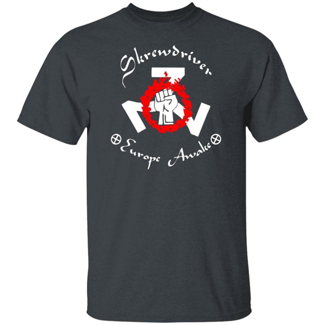 Shane Burley Skrewdriver Europe Tee Shirt Shane Burley Skrewdriver Europe Tee Shirt