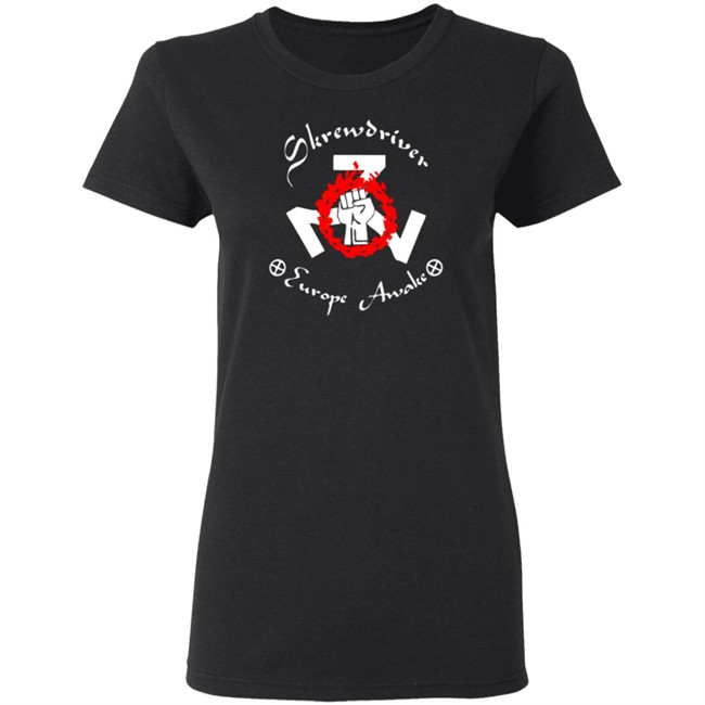 Shane Burley Skrewdriver Europe Tee Shirt Shane Burley Skrewdriver Europe Tee Shirt