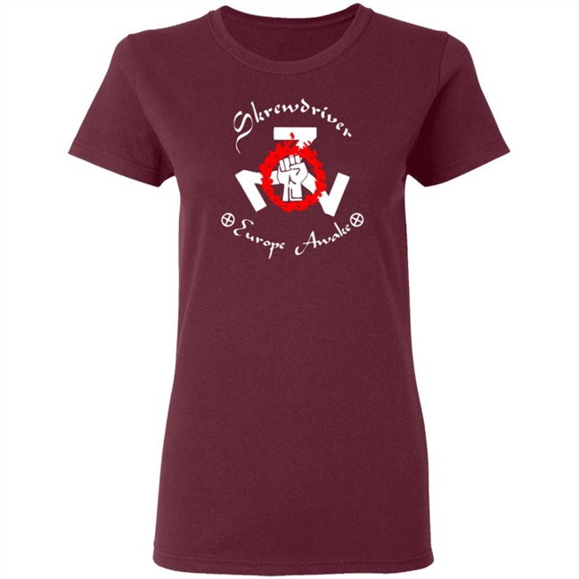 Shane Burley Skrewdriver Europe Tee Shirt Shane Burley Skrewdriver Europe Tee Shirt
