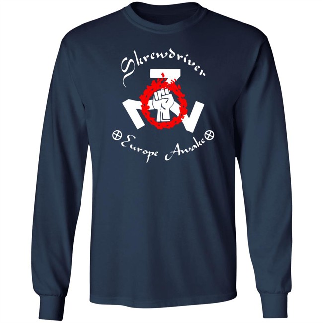 Shane Burley Skrewdriver Europe Tee Shirt Shane Burley Skrewdriver Europe Tee Shirt