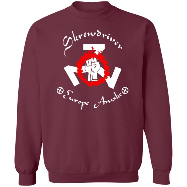 Shane Burley Skrewdriver Europe Tee Shirt Shane Burley Skrewdriver Europe Tee Shirt