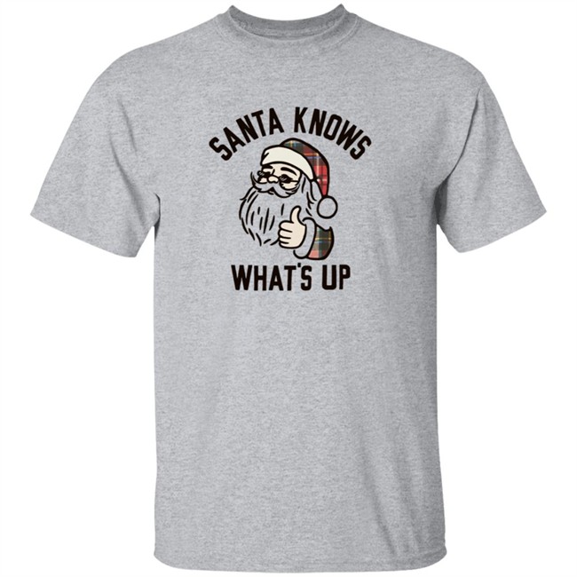 Old Navy Santa Knows Whats Up Tee Shirt Old Navy Santa Knows Whats Up Tee Shirt