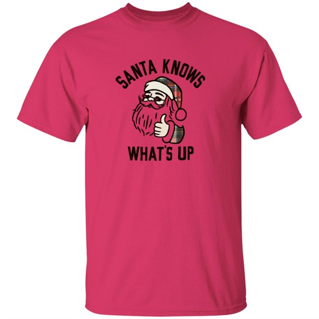 Old Navy Santa Knows Whats Up Tee Shirt Old Navy Santa Knows Whats Up Tee Shirt