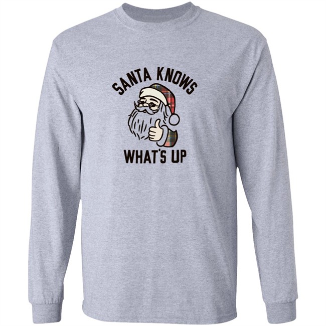 Old Navy Santa Knows Whats Up Tee Shirt Old Navy Santa Knows Whats Up Tee Shirt