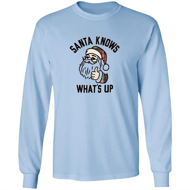 Old Navy Santa Knows Whats Up Tee Shirt Old Navy Santa Knows Whats Up Tee Shirt