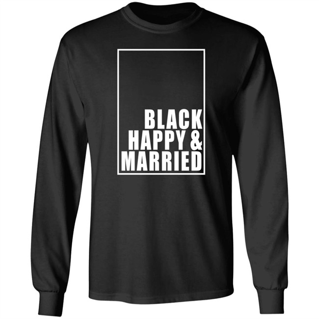 Black Happy And Married T Shirt Black Happy And Married T Shirt