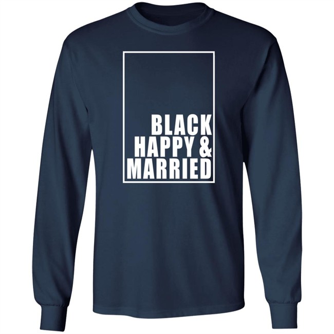 Black Happy And Married T Shirt Black Happy And Married T Shirt