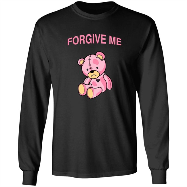 Phora Merch Forgive Me Pink Teddy Long Sleeve T Shirt Phora Merch Forgive Me Pink Teddy Long Sleeve T Shirt