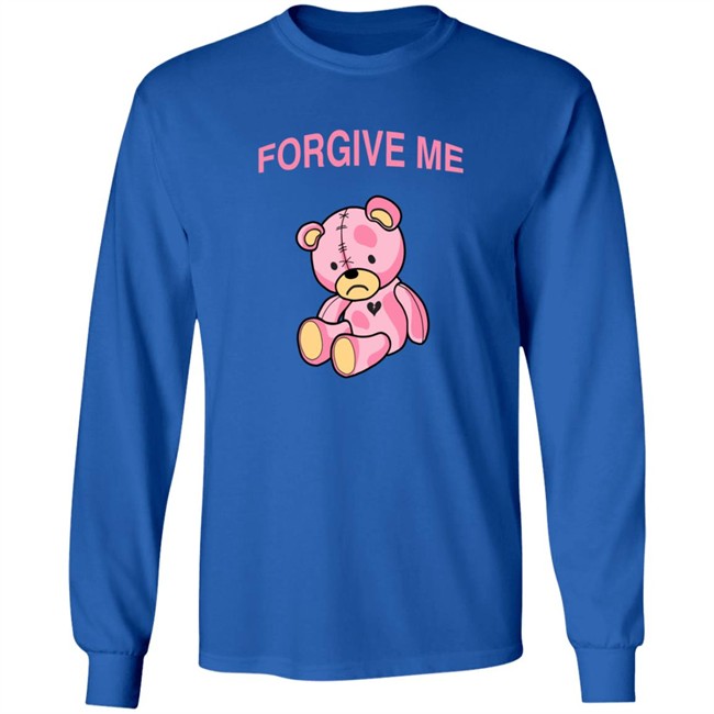 Phora Merch Forgive Me Pink Teddy Long Sleeve T Shirt Phora Merch Forgive Me Pink Teddy Long Sleeve T Shirt