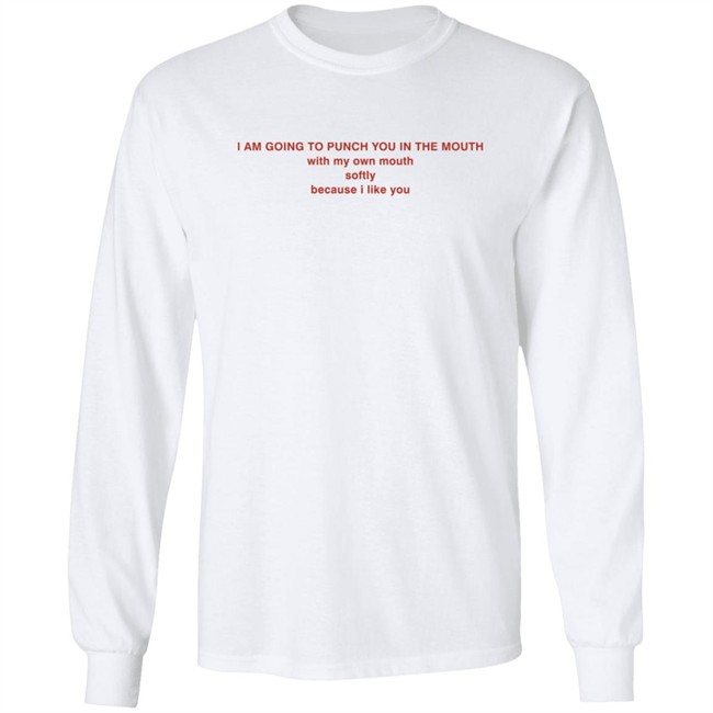 I Am Going To Punch You In The Mouth With My Own Mouth Softly Because I Like You T Shirt I Am Going To Punch You In The Mouth With My Own Mouth Softly Because I Like You T Shirt