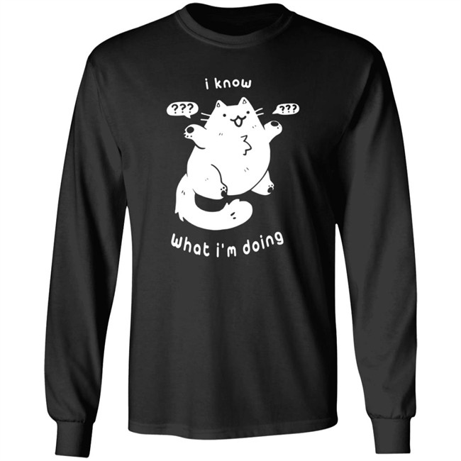 Crowlines Merch I Know What I'm Doing Clueless Cat T Shirt Crowlines Merch I Know What I'm Doing Clueless Cat T Shirt