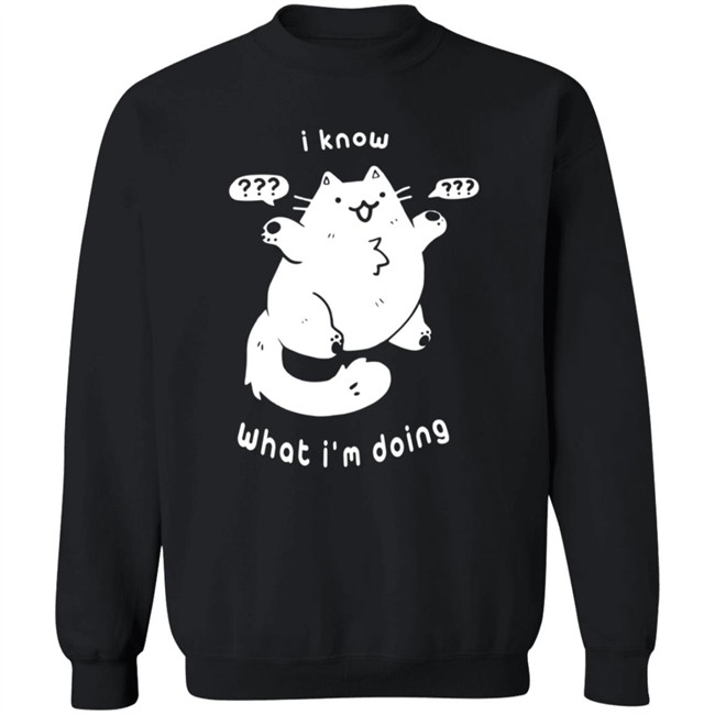 Crowlines Merch I Know What I'm Doing Clueless Cat T Shirt Crowlines Merch I Know What I'm Doing Clueless Cat T Shirt