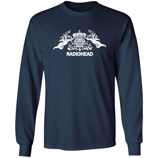 Radiohead Merch Bearhead Crest Anthracite Hoodie Radiohead Merch Bearhead Crest Anthracite Hoodie