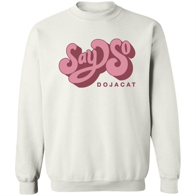Doja Cat Merch Say So Tee Shirt White Doja Cat Merch Say So Tee Shirt White