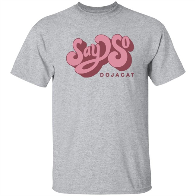 Doja Cat Merch Say So Tee Shirt White Doja Cat Merch Say So Tee Shirt White