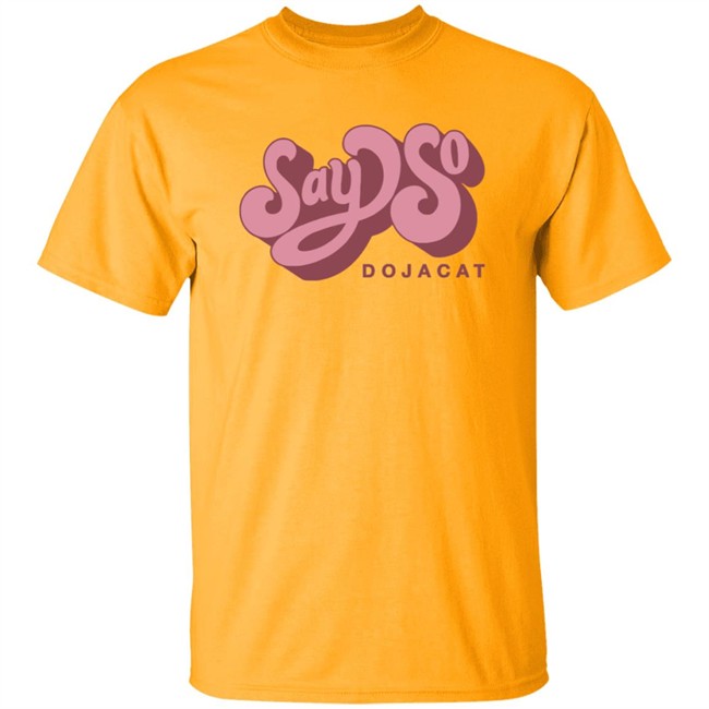 Doja Cat Merch Say So Tee Shirt White Doja Cat Merch Say So Tee Shirt White