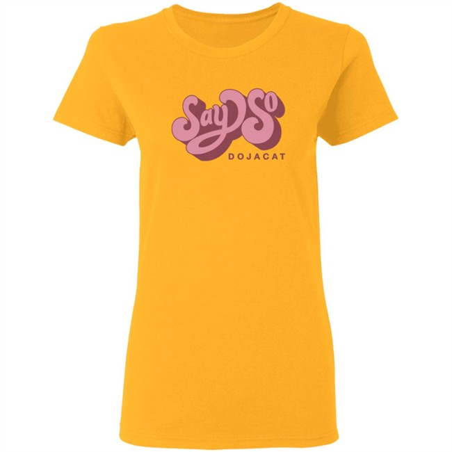 Doja Cat Merch Say So Tee Shirt White Doja Cat Merch Say So Tee Shirt White